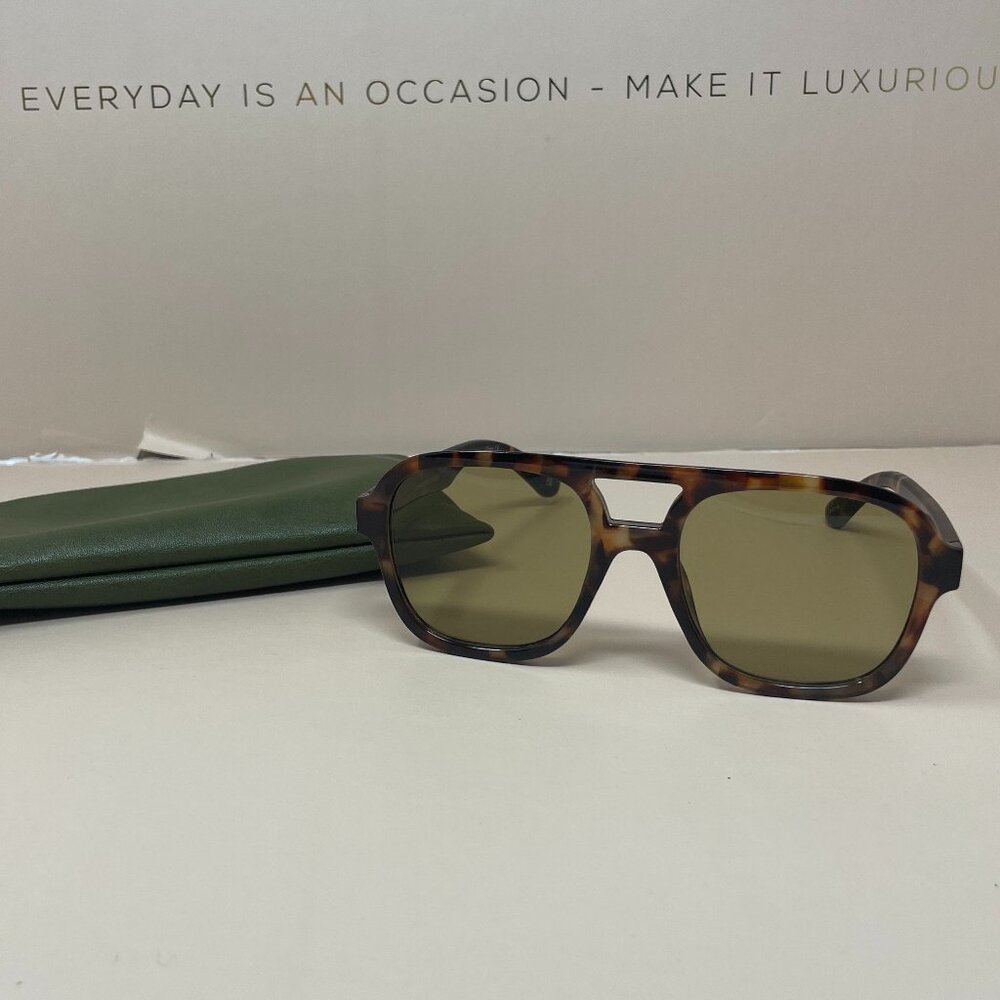 (NWT) Aire | Whirlpool Sunglasses in Dark Tort & Khaki Tint
